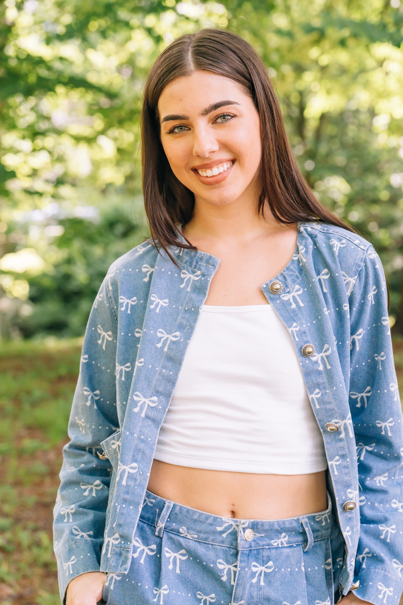 Bow & Blue Denim Set