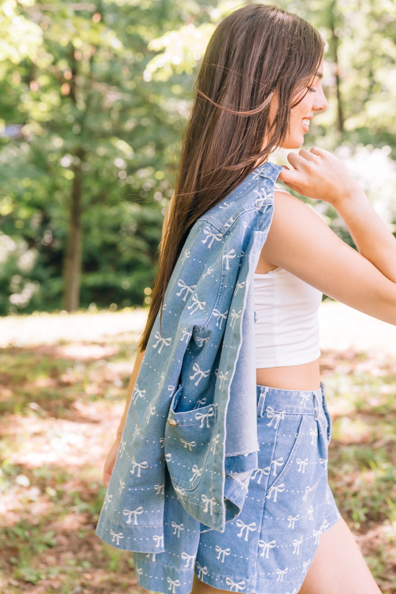 Bow & Blue Denim Set