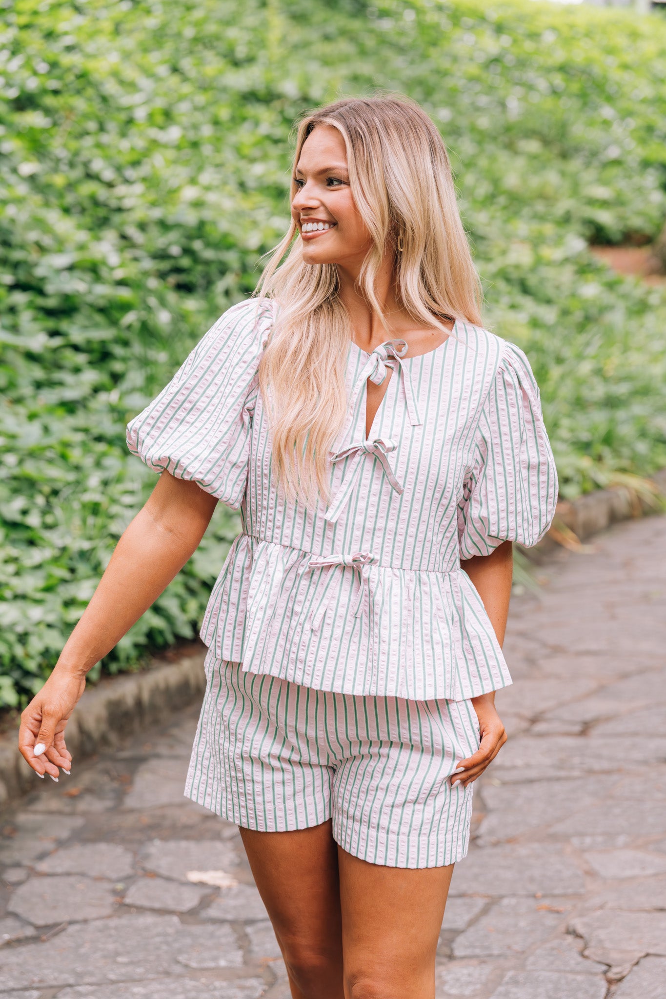 Poppy Striped Set