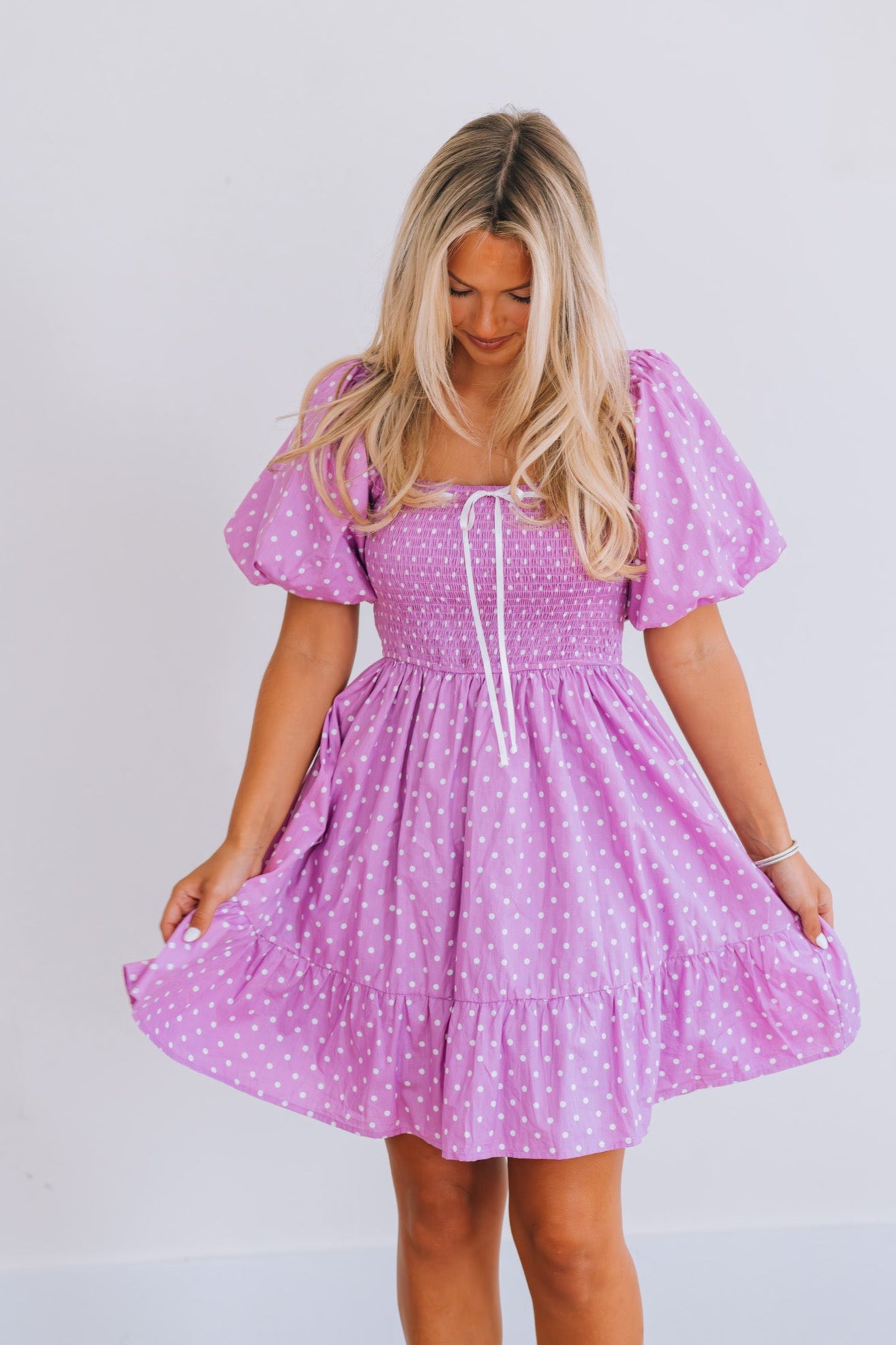 Polka Dot Mini Dress | Fun & Stylish Details | Azalea – Dear